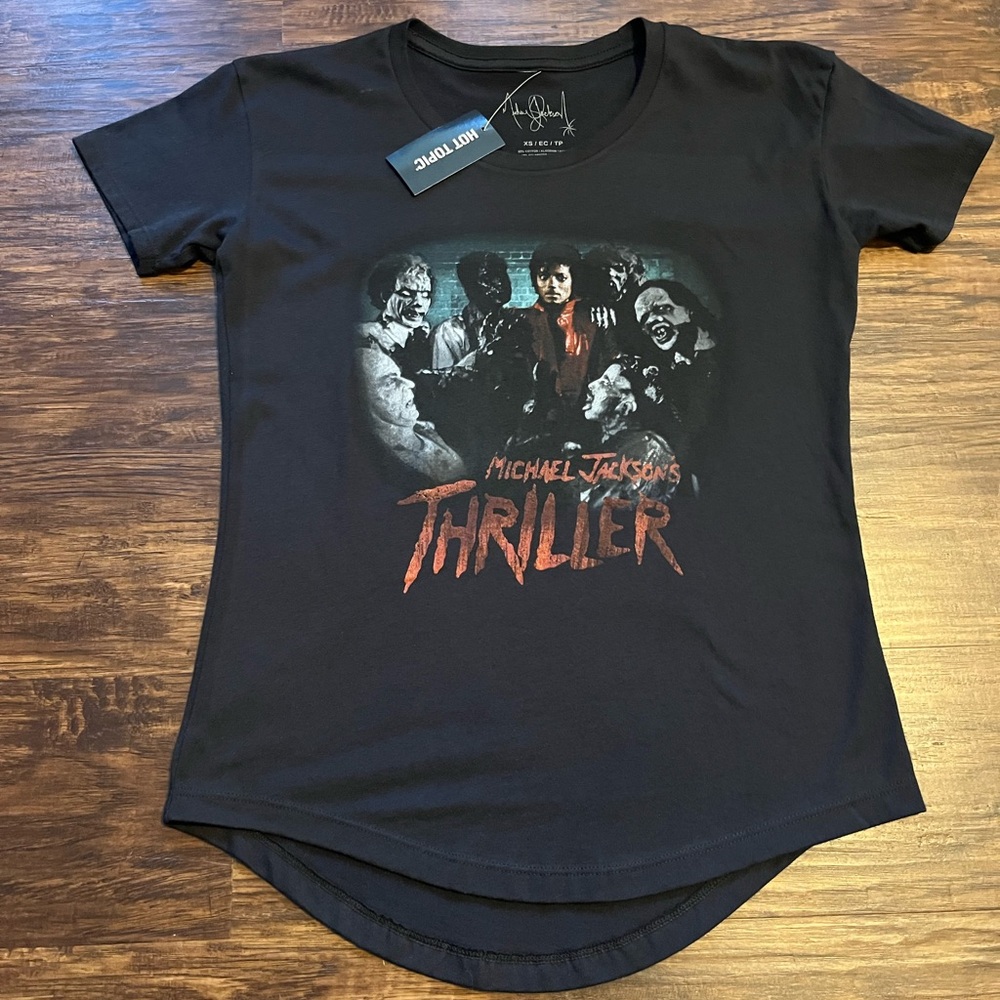 NWT Hot Topic Vintage Michael Jackson Thriller Graphic T-Shirt